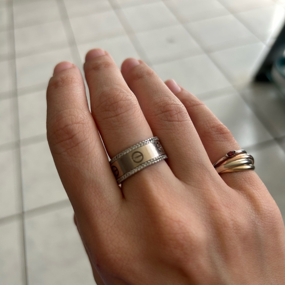 SOLD ‼️CARTIER LOVE RING WHITE GOLD